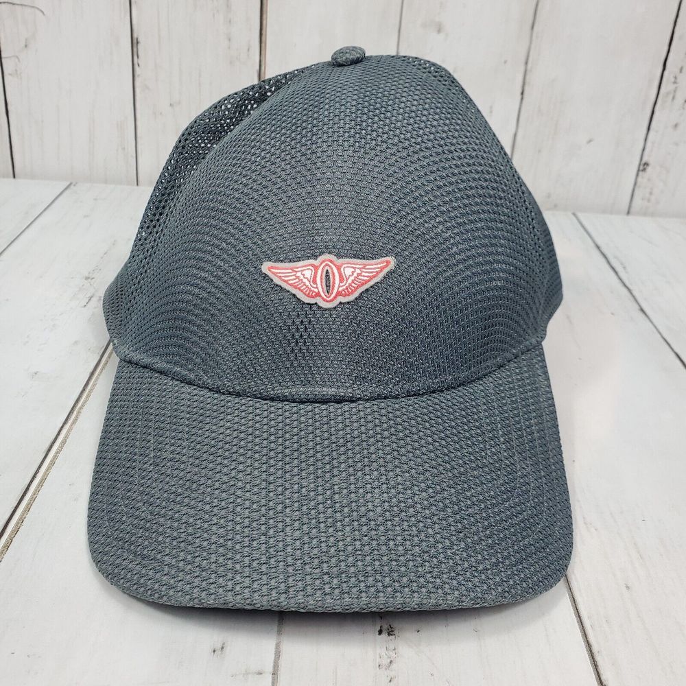 Oregon American Needle Snapback Mesh Trucker Cap Hat Grey Vintage